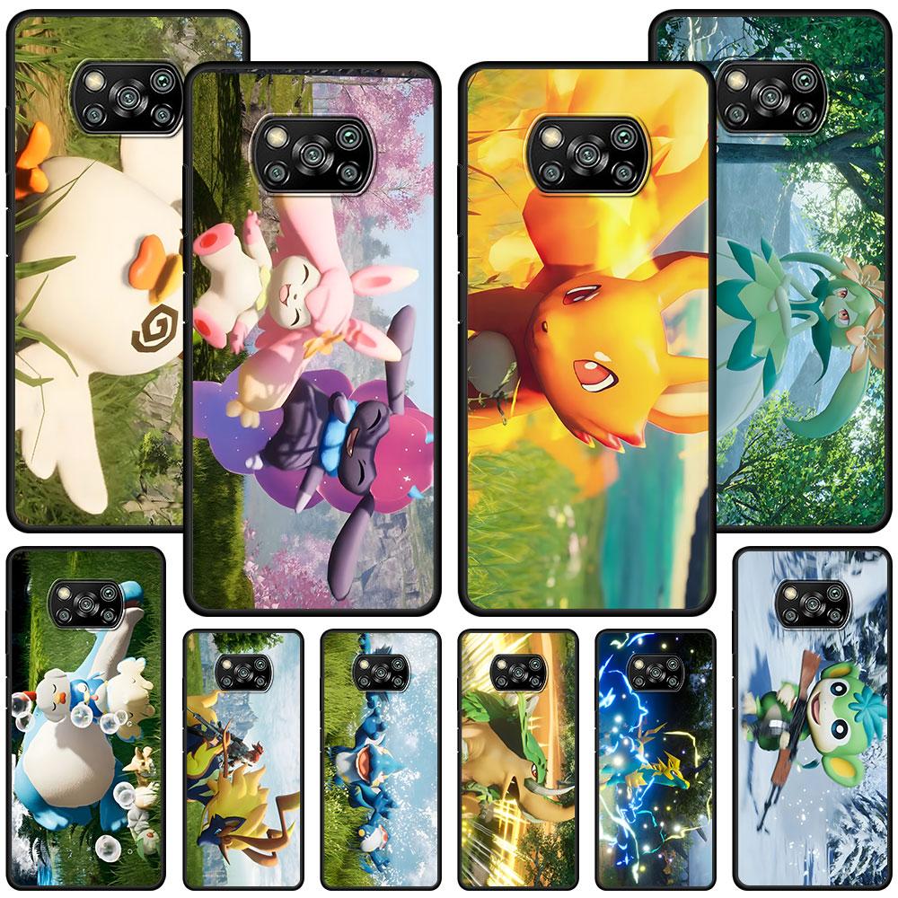 Милый игровой чехол Palworld для Xiaomi Poco M5s X3 NFC F3 X5 M4 M3 Pro Черный силиконовый мягкий чехол для телефона Coque