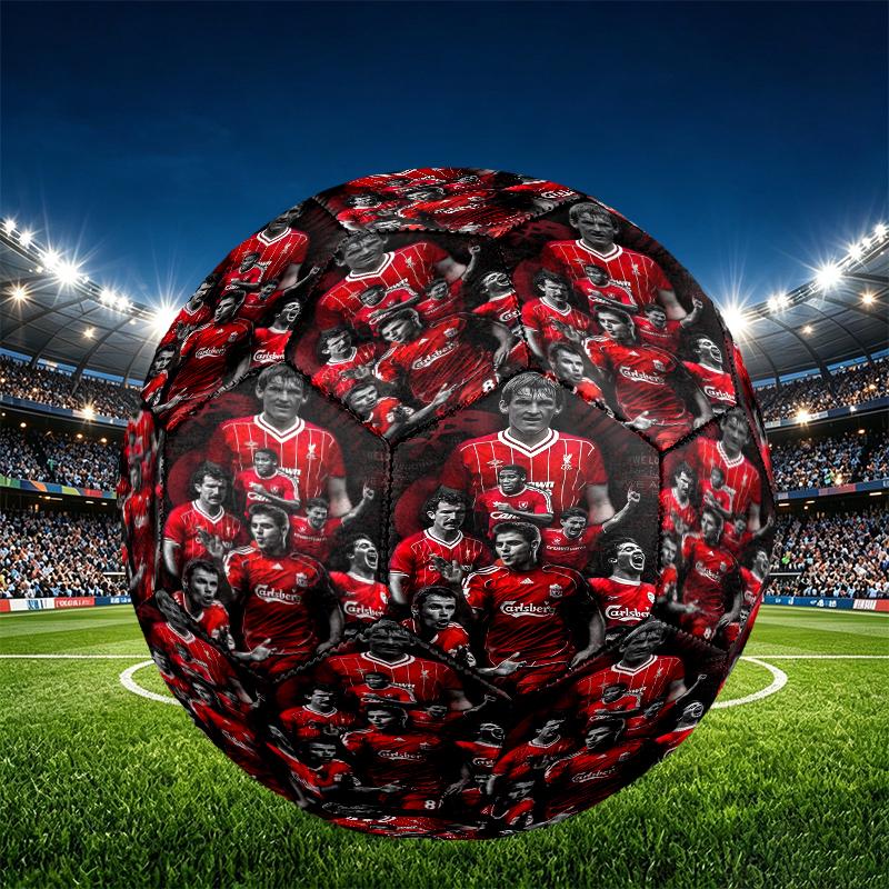 Футбольный мяч Liverpool F.C. Размер 5, из износостойкого ПУ, для матчей, тренировок и ежедневной практики, Подарок на день рождения для любителей футбола
