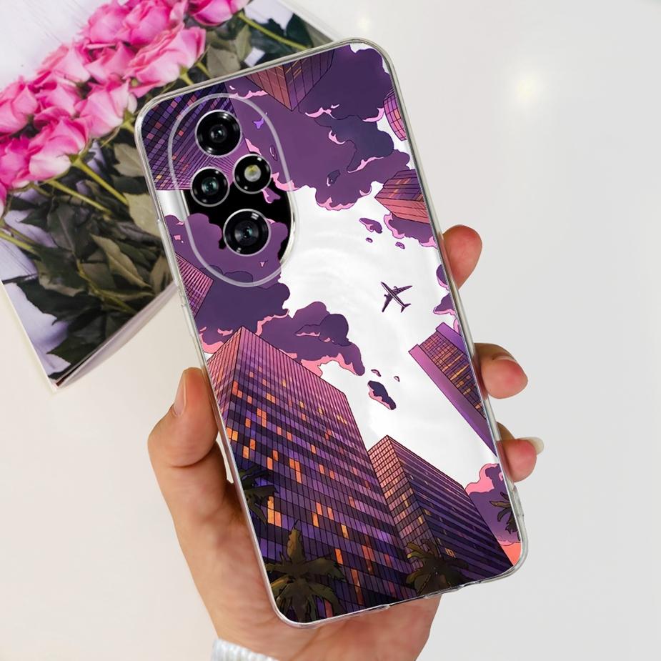 For Honor 200 Pro Case ELP-AN00 Fashion Painted Cover Clear Silicone Soft TPU Phone Cases For Honor 200 Lite Honor200 Pro Bumper