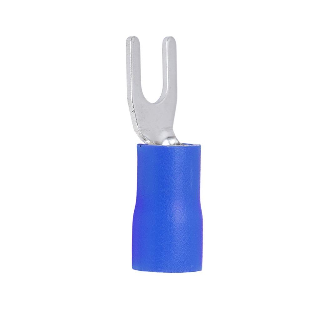 300PCS Blue U Type Wire Connector SV1.25-4 Fork Spade Wire Connector Transportation Lighting