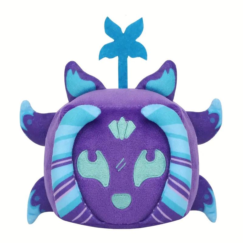 Забавная фиолетовая лиса Плюшевая игрушка Плюш Blox Fruits Набитая кукла Дьявольский фрукт Привлекательные квадратные игрушки для детей Подарок Декор для дома
