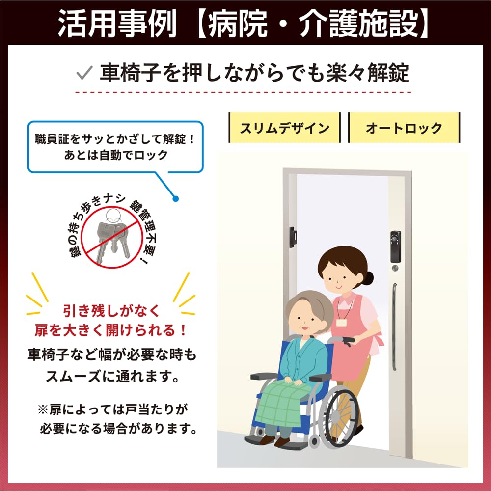 Цифровой дверной замок Lockman Japan, тонкий вертикальный тип, совместим со сдвижными дверями, с ключом для экстренной ситуации, запись истории, управление картой/PIN-кодом, LC-505TA-