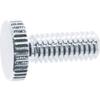 TRUSCO Decorative Flat Head Machine Low Vertical 1 Sign Nut X 10 of Screw, Head, Knurl, M6, 16, L15, Piece, DS-AB210, (Case 10)