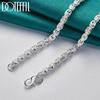 Classic Geometric Chain Necklace 50/60cm Gift 925 Sterling Silver Fashion Jewelry