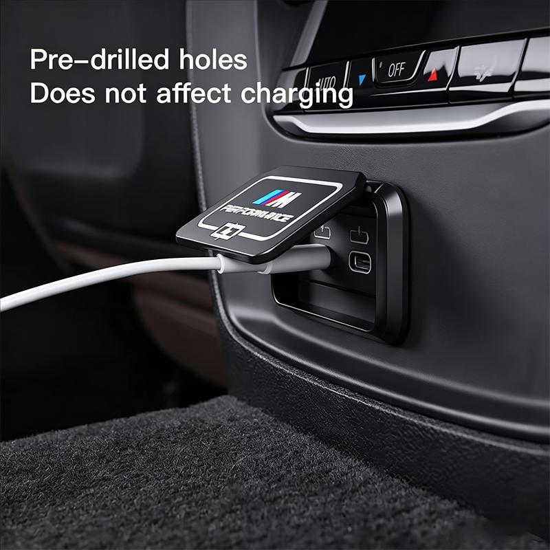 For BMW F40 Car Rear Seat USB Port Dust Cover Waterproof lid Auto Accessories F44 G20 G30 G32 F48 F39 G01 G02 G07 X3 X4 /Sticker cysh69