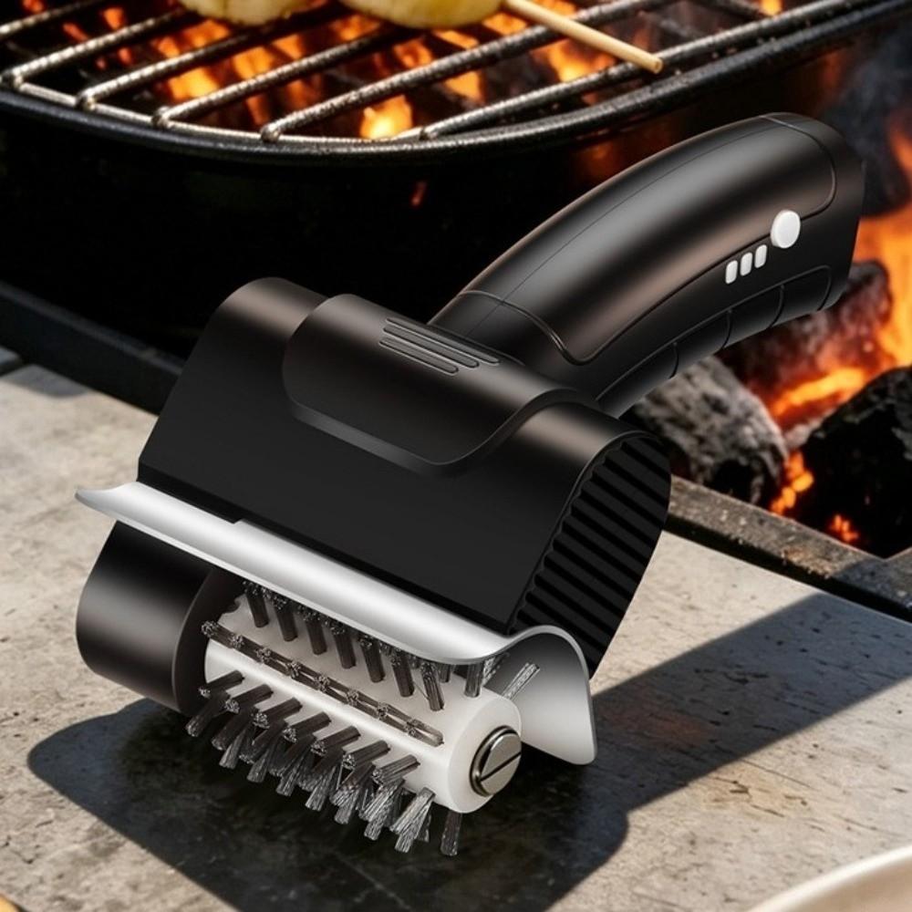 Detachable BBQ Cleaning Brush Efficient Roller Grill Cleaner Brush Barbecue Cleaner Tools Kitchen