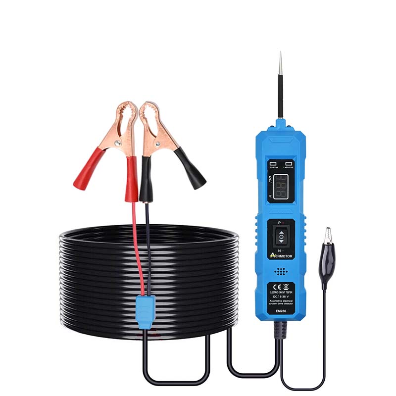 6 В-36 В автомобильный тестер электрических цепей автомобильный тестер электрической системы напряжение питания зонд комплект светодиодный цифровой дисплей с подсветкой