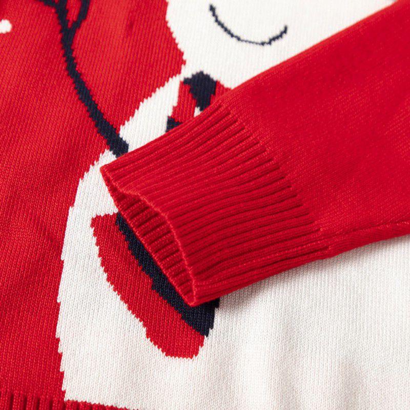 Kids Boys Girls Christmas Sweaters Cartoon Snowman Pullover For Toddler Autumn Winter Warm Long Sleeved Knit Children's Sweaters