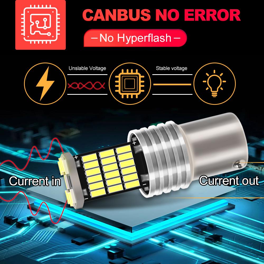 6000K LED 1156 Bulb Canbus Backup Reverse Car Lights Plug and Play For BMW X5 E53 2000 2001 2002 2003 2004 2005 2006 2007