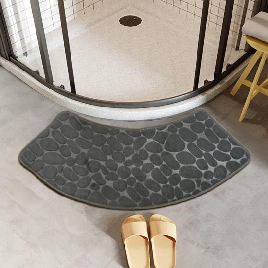 Коврик для ванной комнаты Pebble Design Coral Velvet Противоскользящий, впитывающий воду, быстросохнущий, коврик для ванной в отеле, коврик для гостиной