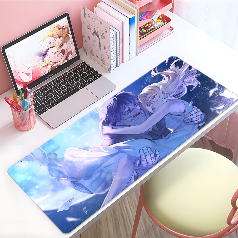 Dark Scary Anime AAngels Of Death Mouse Pad Large Thick Desk Pad Stitched Edges Gaming Mouse Mat For Pc
