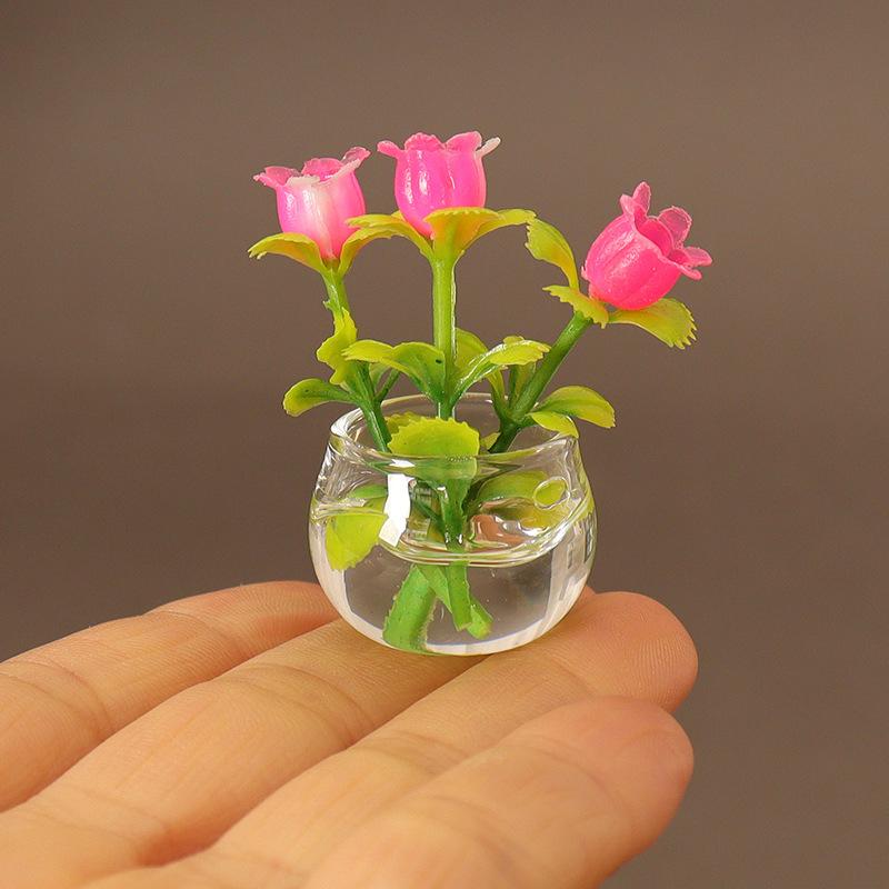 1/12 кукольный домик имитация вазы для цветов кукольный домик миниатюрный горшечный декор кукольный домик украшения для дома аксессуары