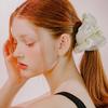 Mellotory Dot Mesh Satin Scrunchie (ivory)