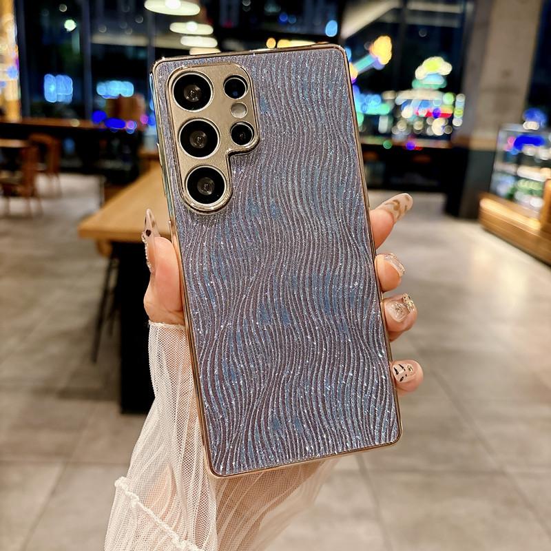 Чехол для мобильного телефона Samsung S11Ultra, персонализированный креативный гальванический полосатый блестящий полноразмерный новый защитный чехол