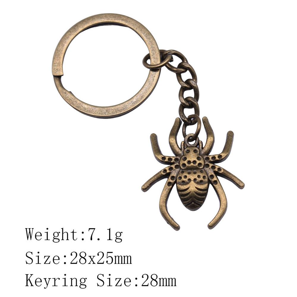 Брелок для ключей на Новый год в виде паука и летучей мыши, дешевые милые вещи, новые брелки