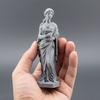 3D-печатная статуэтка богини из греческой мифологии, держащая книгу, скульптура для декора гостиной, домашнего стола, полки