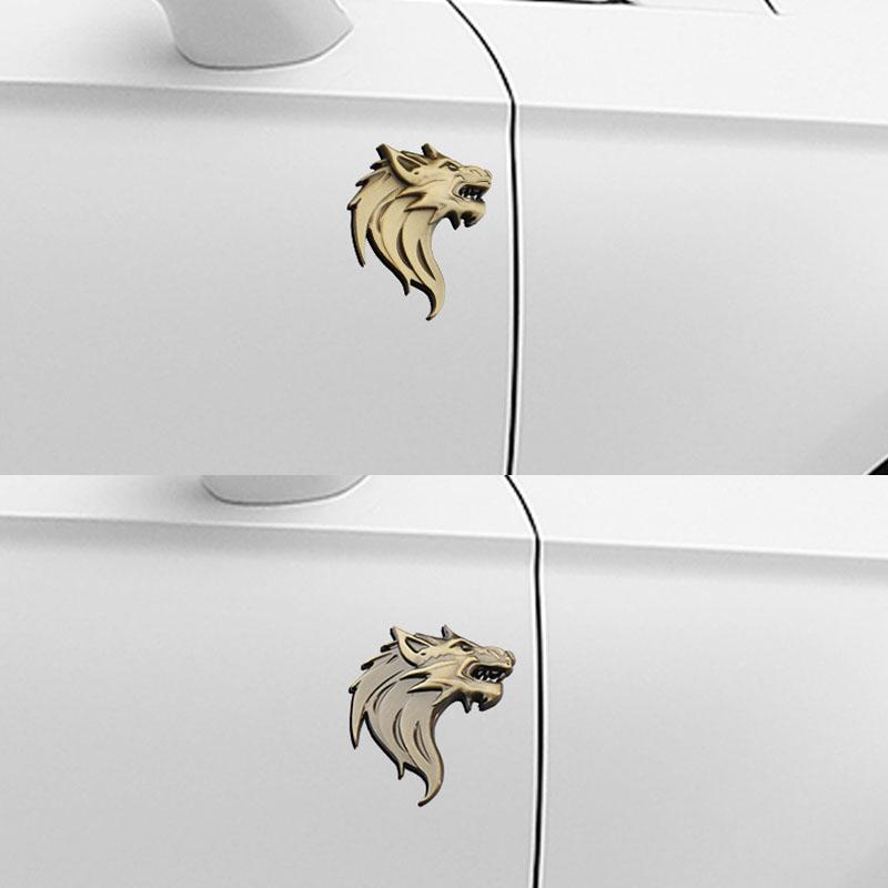 3D Премиум Голова Волка Зверь для крыла автомобиля багажника заднего капота наклейка эмблема значок наклейка аксессуары