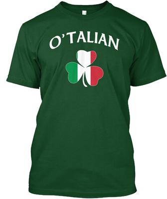 O'talian Italian T-Shirt Made In the USA Size S To 5XL