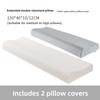 Natural Latex Long Pillow Double Size Extended Children Couples Massage Neck Support Bedding Accessories Soft Hard Adjustable