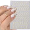 Adhesive Nails Art Sliders Manicure Nail Art Decoration 3D Lines Nail Sticker Stripe Nails Decals