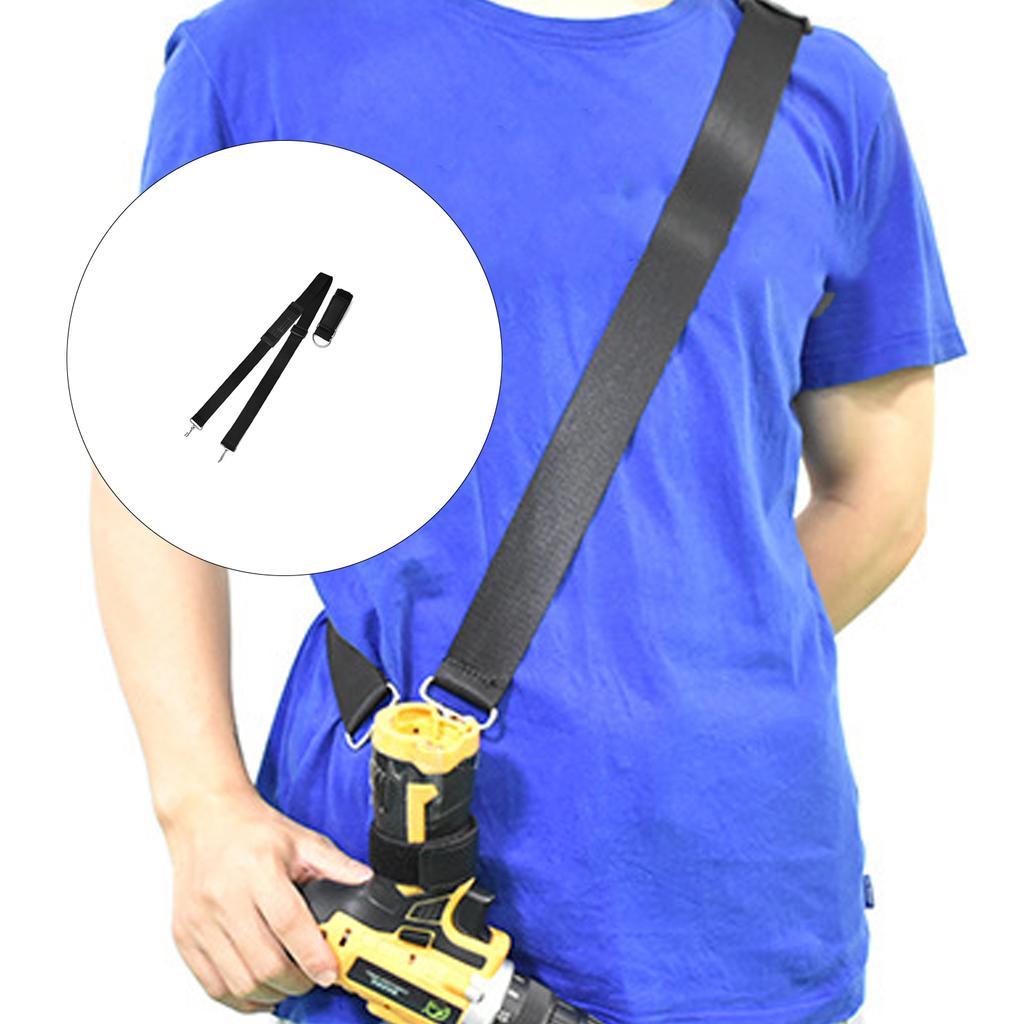 Adjustable Nylon Shoulder Strap For Electric Drills Lawn Mowers Ergonomic Crossbody Harness Portable Design
