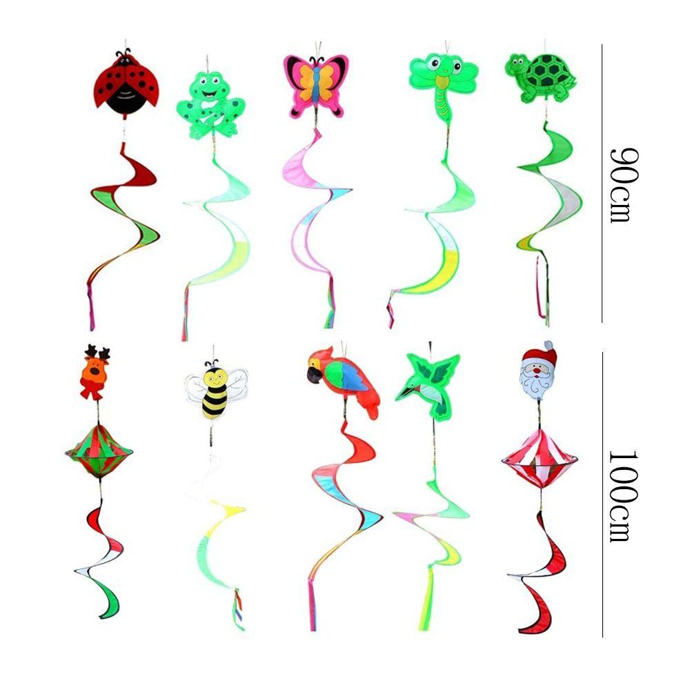 No Toxic Animal Windmill Colorful Spiral Windchimes Cute Wind Spinner Partie