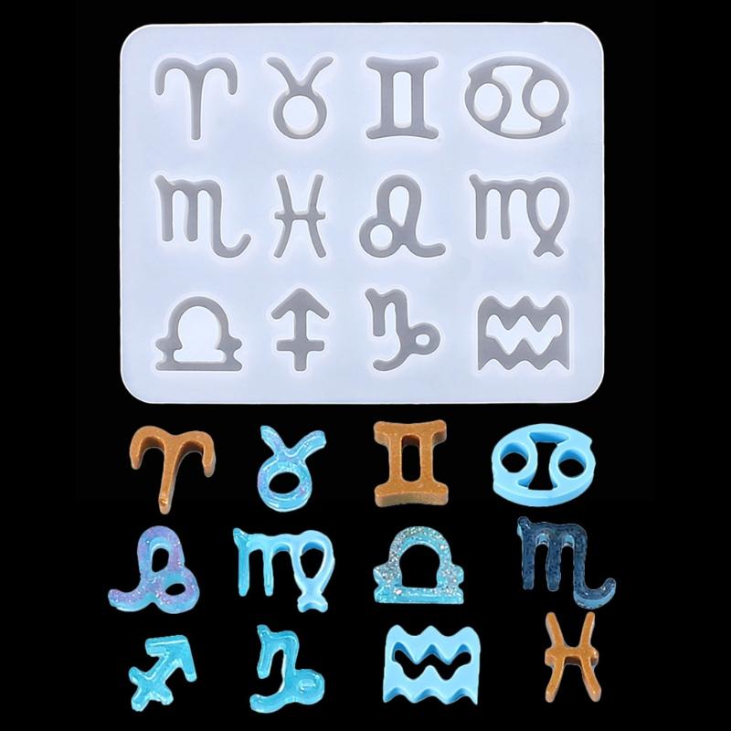 Формы для изготовления ювелирных изделий из эпоксидной смолы ручной работы Формы для силиконовых подвесок в форме созвездий Подходят для ожерелий и сережек