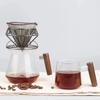 1pc/40pcs Reusable Coffee Pouring Filter, Paperless Coffee Filter, Stainless Steel Conical Filter, 3-4 Cups of Coffee