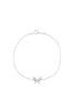 [Anna Sui] Серебряный браслет с мотивом ракушки и бабочки SAUB0140LSMP