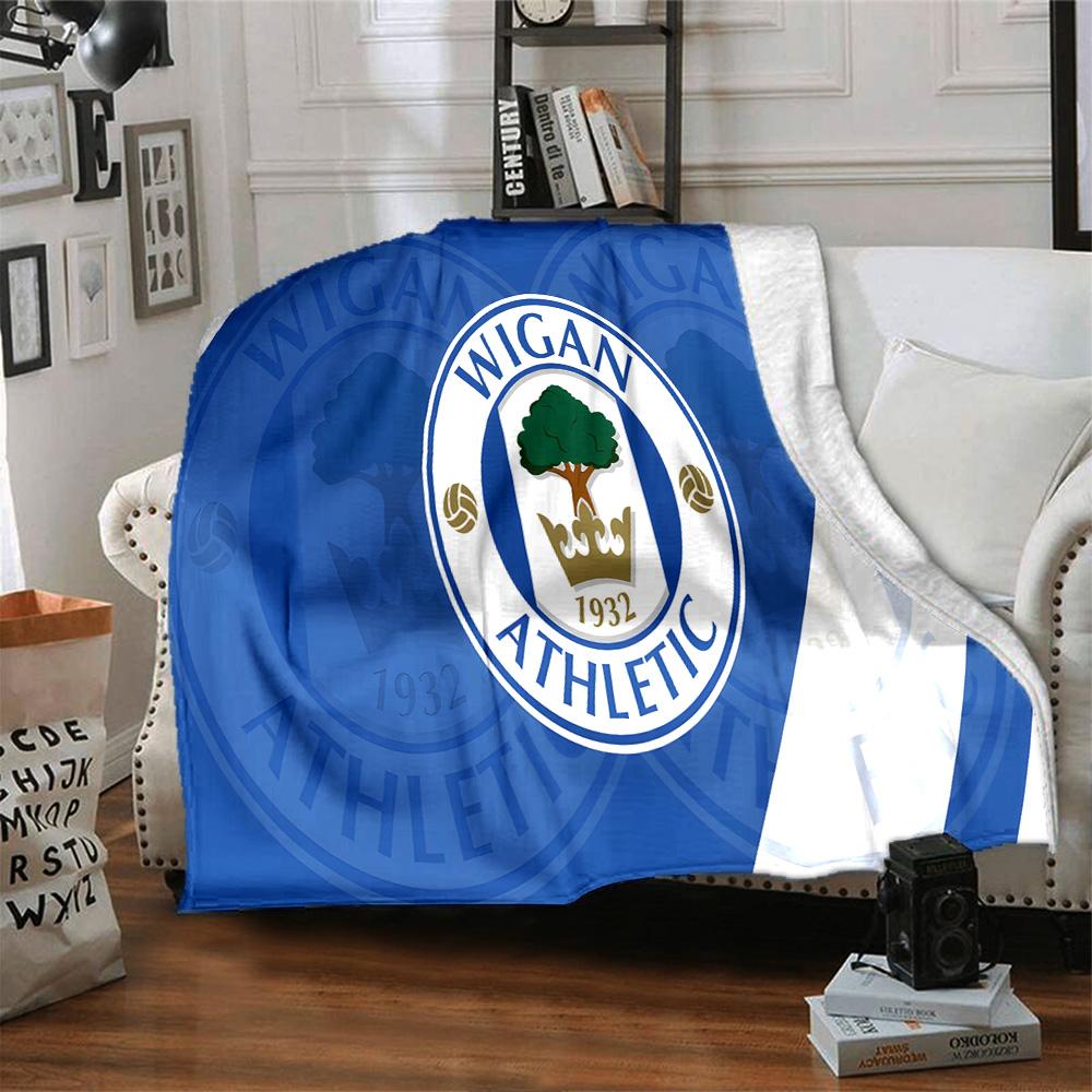 Athletic League Flannel Blanket, Soft Polyester, Modern Design, All-Season for Camping, Travel, Gifts for holidays or birthdays