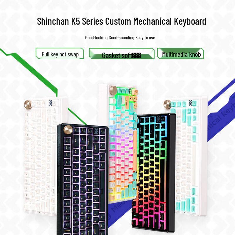 Lenovo Xiaoxin K5 Pro Tri-Mode Wireless RGB Mechanical Keyboard