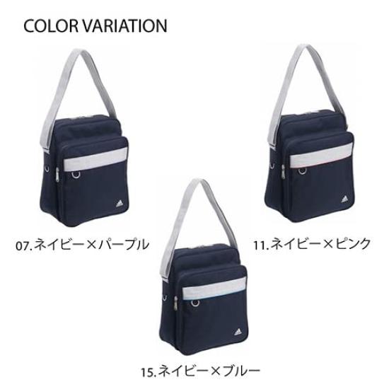 Shoulder Bag School Bag 67176 A4 File 11L Schoolbag Shoulder Bag for Women Navy x Purple [Adidas] No.