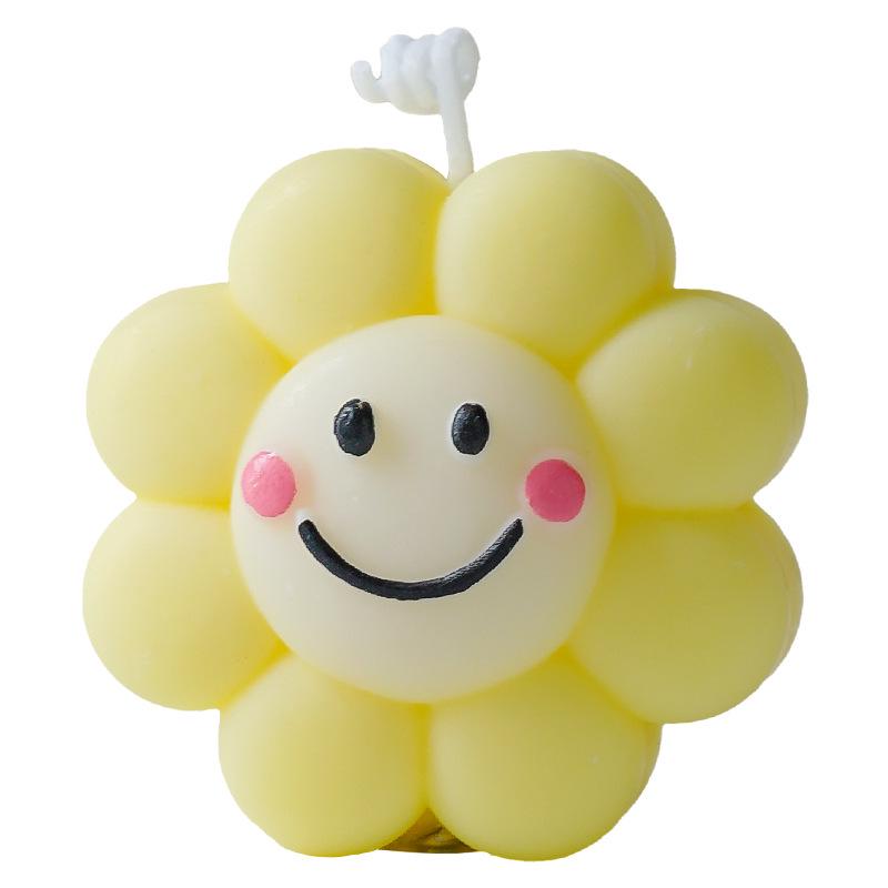 Sunflower Scented Candle - Handmade Flower-Shaped Cute Ornament Souvenir