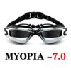 Swimming Goggles Myopia Earplug Anti Fog Silicone Swim Pool Glasses Men Women Eyewear Summer Water Ear Plug Diving Glasses