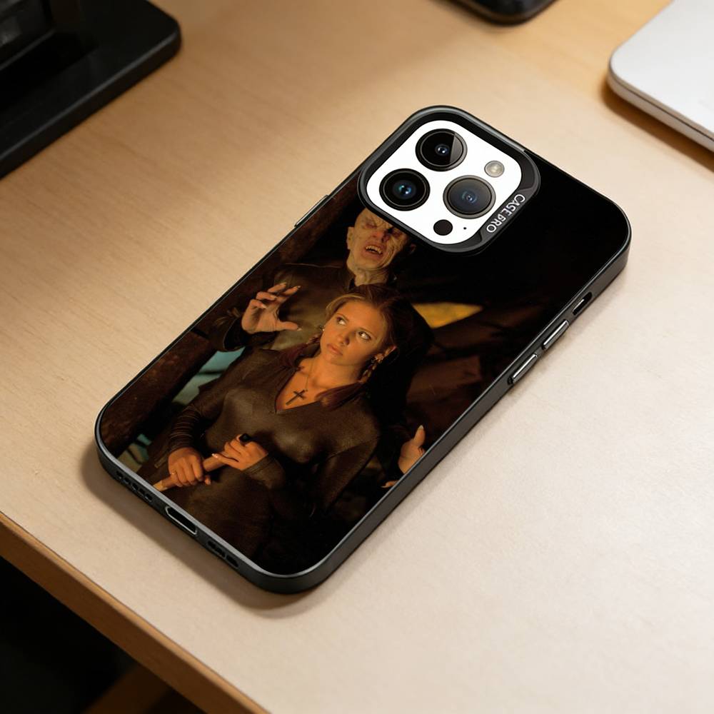 Чехол для телефона Баффи из фильма Для iPhone 17,16,15,14,13,12,11 Plus,Pro Max,XS,Цветной Посеребренный Внутренний Чехол