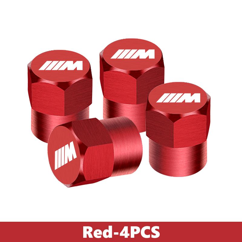 LXXM7 4Pcs Alloy Car Wheel Tire Air Valve Dust Caps Rim Accessories For BMW 1 3 5 7 Series M F01 F20 F10 F13 E52 E53 E60 E93