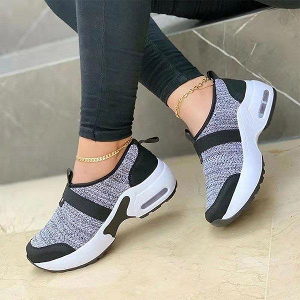 Zapatillas Mujer Women's Shoes 2025 Fashion Mesh Casual Sport Shoes Platform Wedge Sneakers Plus Size Flats Zapatillas Sneakers