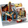 Creating Jazz Club Expert Pizza Shop Model Modular House Building Blocks Compatible Street View Toys for Kids Adults