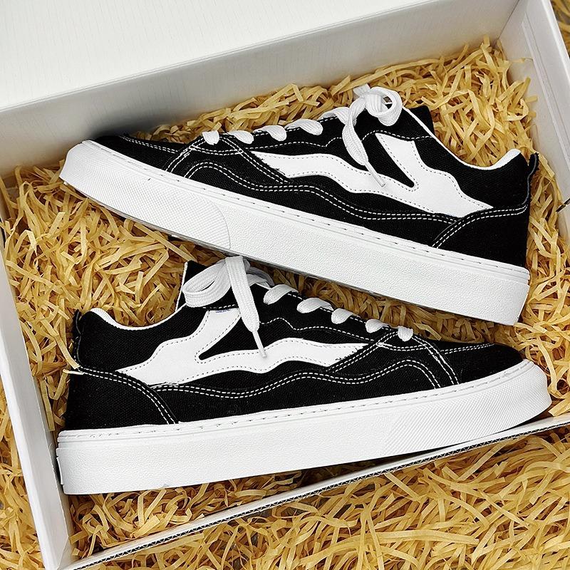 Men Low Top Breathable Soft Thick Bottom Trendy Versatile Sports Casual Sneakers