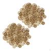 200pcs Mini Unfinished Wood Gear Shape Embellishments for DIY Wooden Crafts