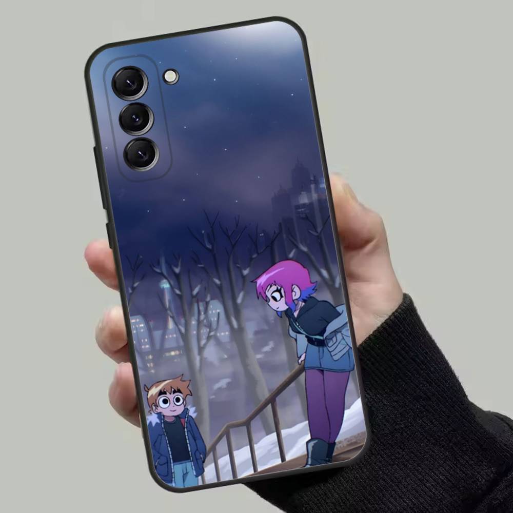 Cartoon Scott Pilgrim Phone Case For Samsung Galaxy A13,A21s,A22,A31,A32,A52,A53,A71,A80,Soft Black Shell