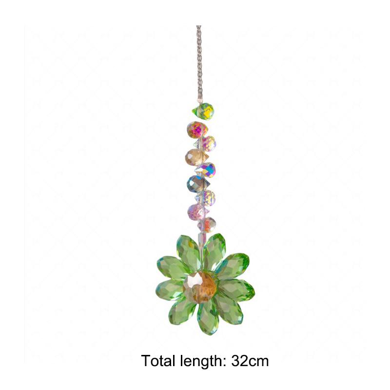 Daisy K9 Crystal Sun Catcher Оконные декоры Rainbow Maker Домашний ловец солнца Украшение для двора и сада Домашнее рождественское украшение