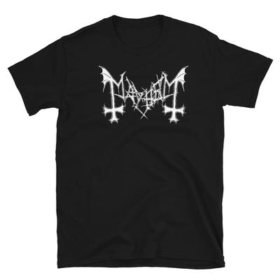 Футболка унисекс с оригинальным логотипом Mayhem True норвежский черный металл