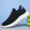 Men's Shoes 2025 New Casual Shoes Flying Woven Running Shoes Soft-soled Lazy Shoes Men's One-pedal Light Casual Men's Shoes