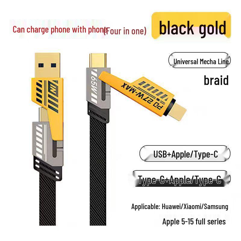 Многопортовое быстрое зарядное устройство 120 Вт: Два USB и два Type-C, совместимость с США и ЕС