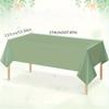 Одноразовая зеленая пластиковая скатерть 137*274 см, подходит для прямоугольных столов, подходит для дней рождения, вечеринок, свадеб, детских праздников
