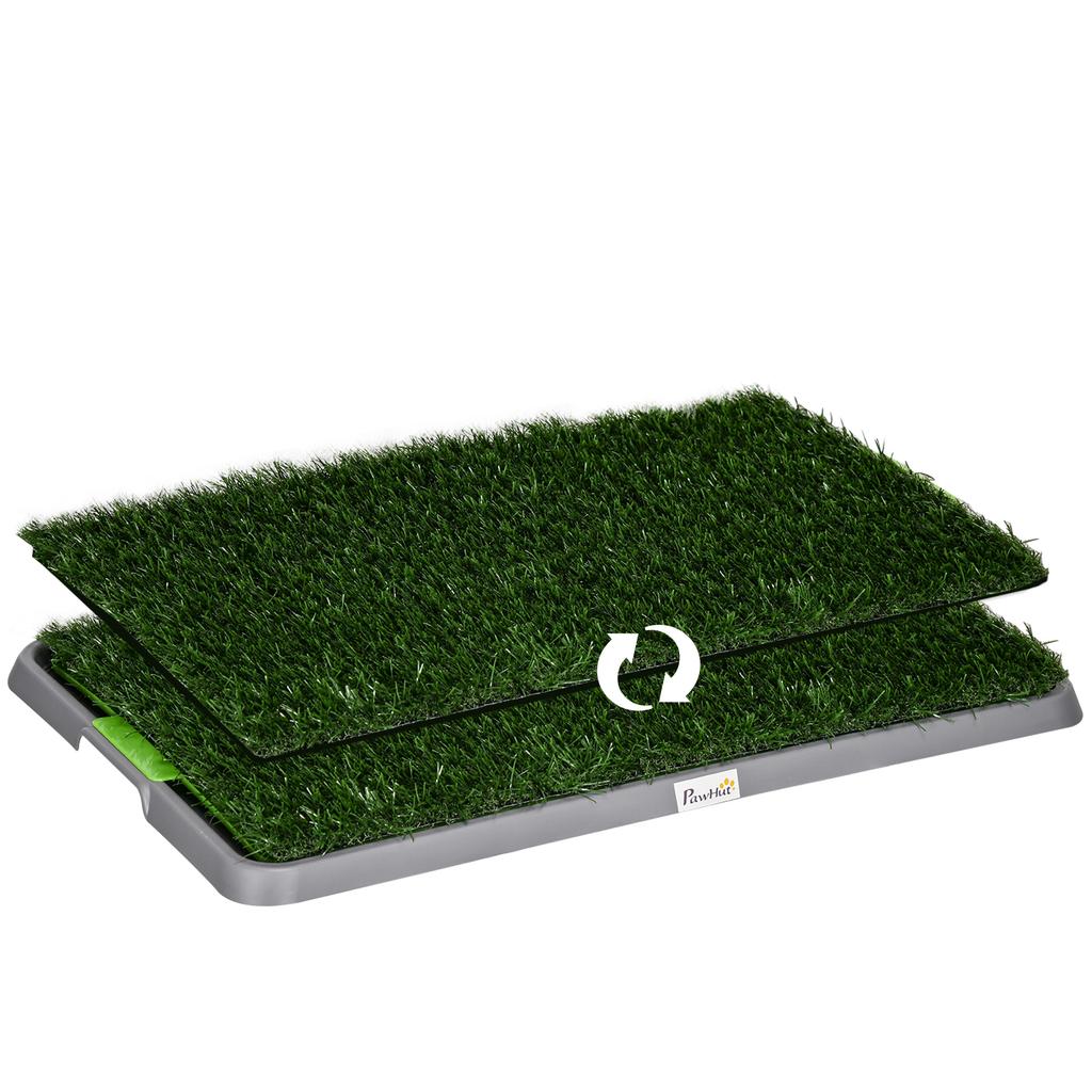 Dog Toilet with Fake Grass, Replacement Grass and Bottom Tray, 67x41cm
