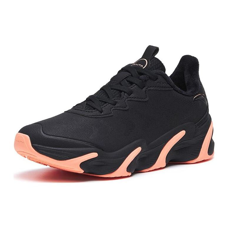 Anta Not Stop Fleece Casual Soft Sole Shock Absorption Non-Slip Wear-Resistant Breathable Warm Low-Top Running Shoes Women Sneaker 122245523-3