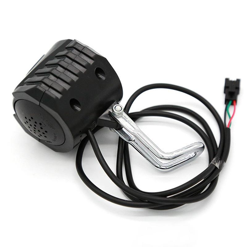 Bike Horn Light Electric Bicycle 4 Led Headlight 12W Waterproof 2 In 1 Horn And Light Switch Bicycle Flashlight