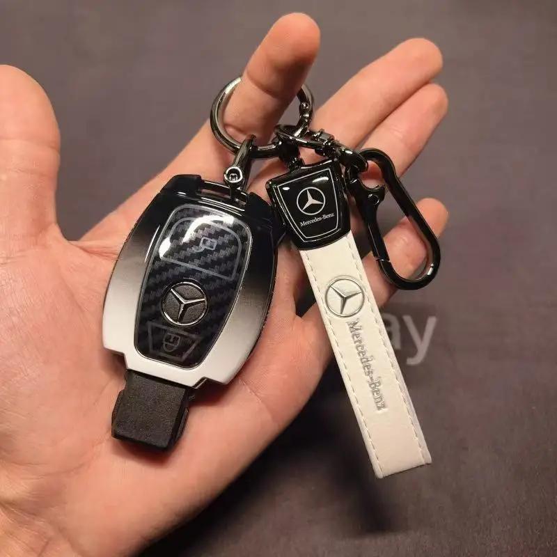 TGM3 Fob Holder for Mercedes Benz A B R G Class GLK GLA GLC GLR W204 W210 W176 W202 W463 Car Remote Key Case Cover